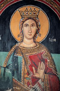 Affresco bizantino del XV secolo da Unbekannt Unbekannt